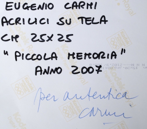 Carmi Eugenio - Piccola memoria